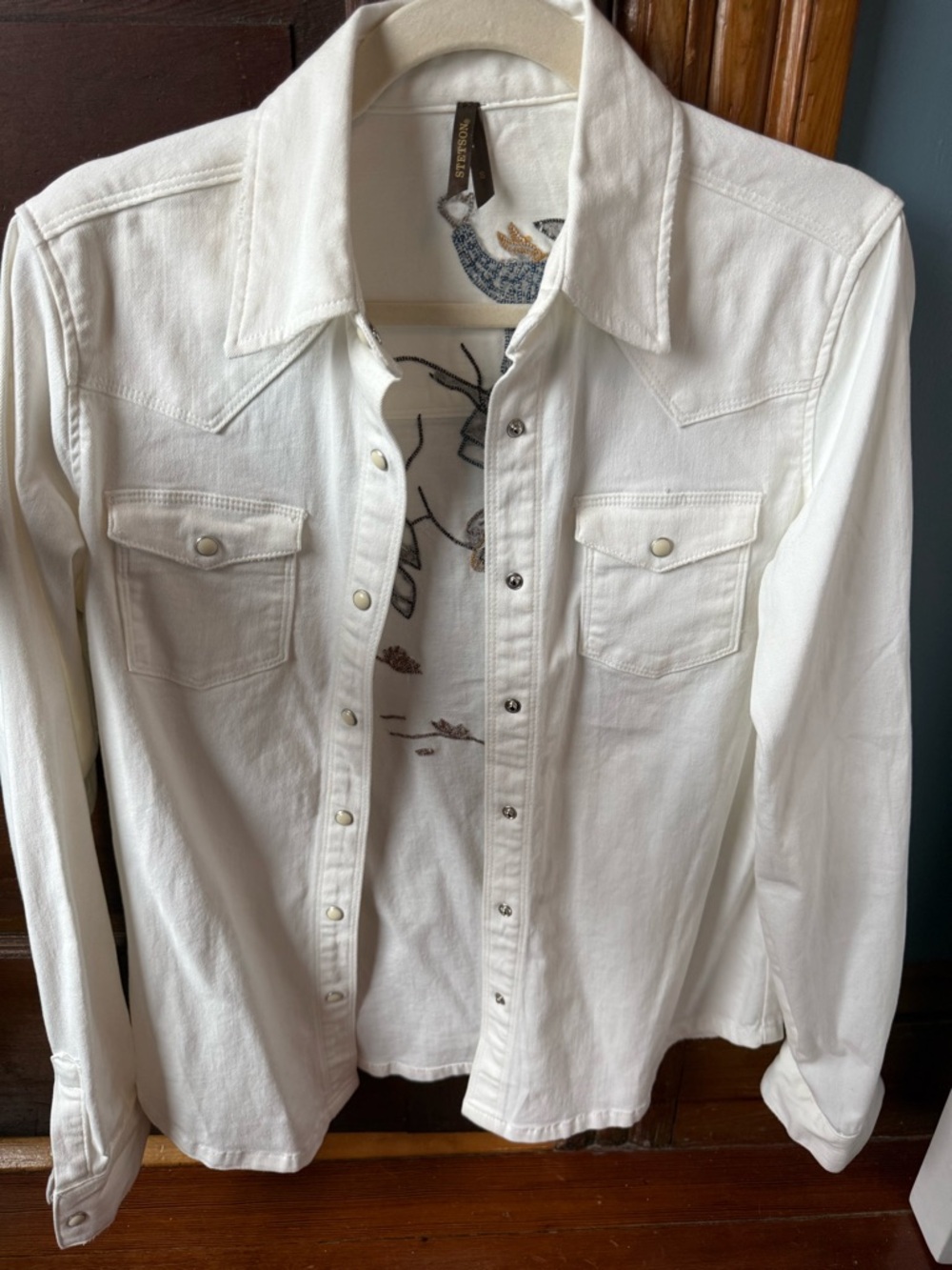 Stetson Embroidered Cowboy Western Shirt - Picture 2 of 5